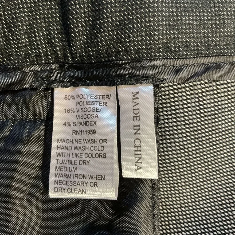 Atelier Urban Outfitters Women's Dress Pants Size 6 Gray Flat Front Straight Leg